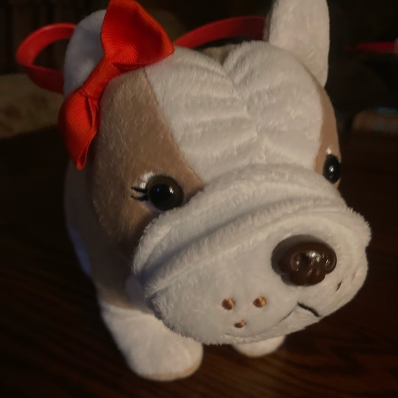 Handbag Gymboree Purse Puppy Pug? Bull dog? Dog plush - Picture 3 of 7
